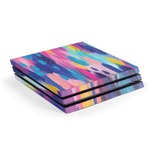 Pink Sparkle Brush Stroke by Etta Vee PlayStation PS4 Skins
